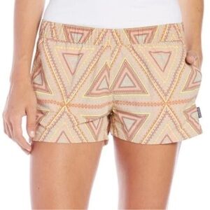 Patagonia Women's Athletic Shorts - Pink and Cream